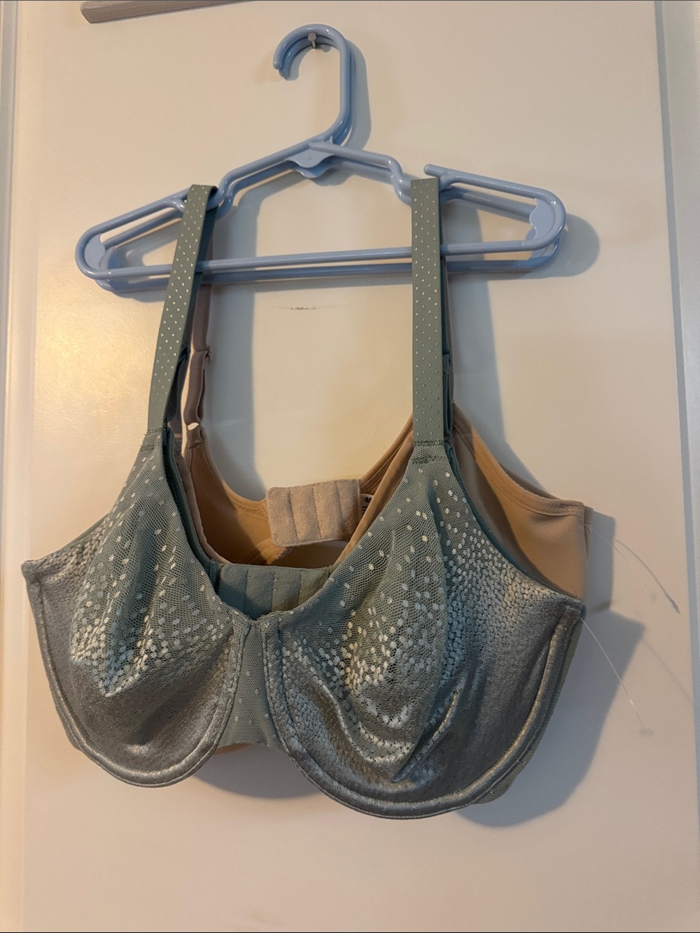 WACOAL Smoothing Underwire Bra light green/tan SIZE 32DD